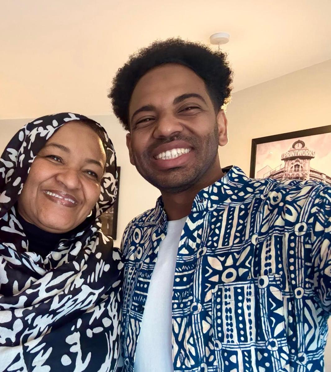 Zeinab Abdelrahman with Hamid